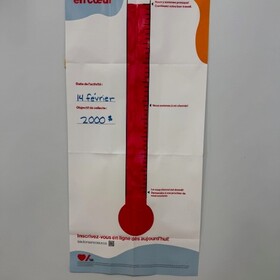collecte de 2125$ qui seront versés à fondation de lute contre les maladies de coeur