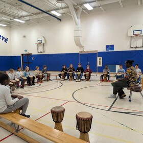 Atelier de percussions et gumboot